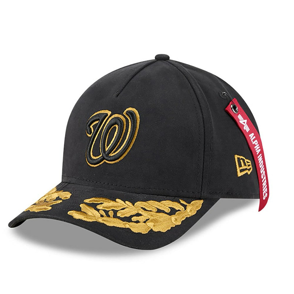 Washington Nationals New Era x Alpha Industries A-Frame 9FORTY Adjustable Hat - MLB Hats