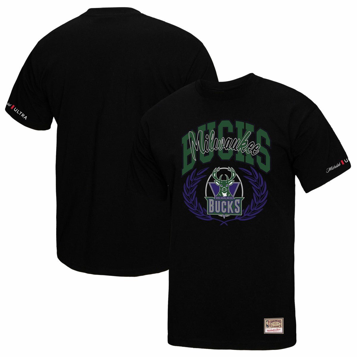 Black Milwaukee Bucks NBA x Michelob Ultra Rewind II T-Shirt | NBA