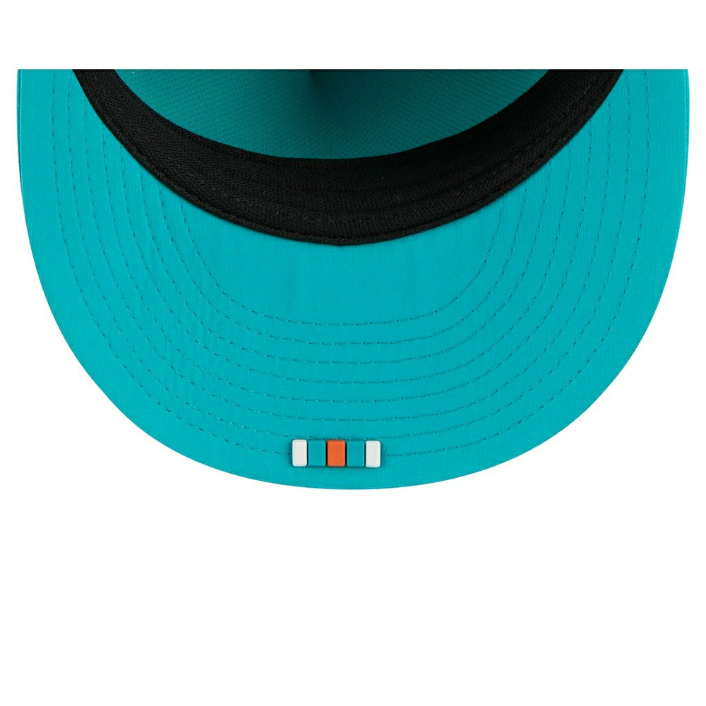 Miami Dolphins 2025 Sideline Retro Crown 59FIFTY Fitted Hat | NFL Hot