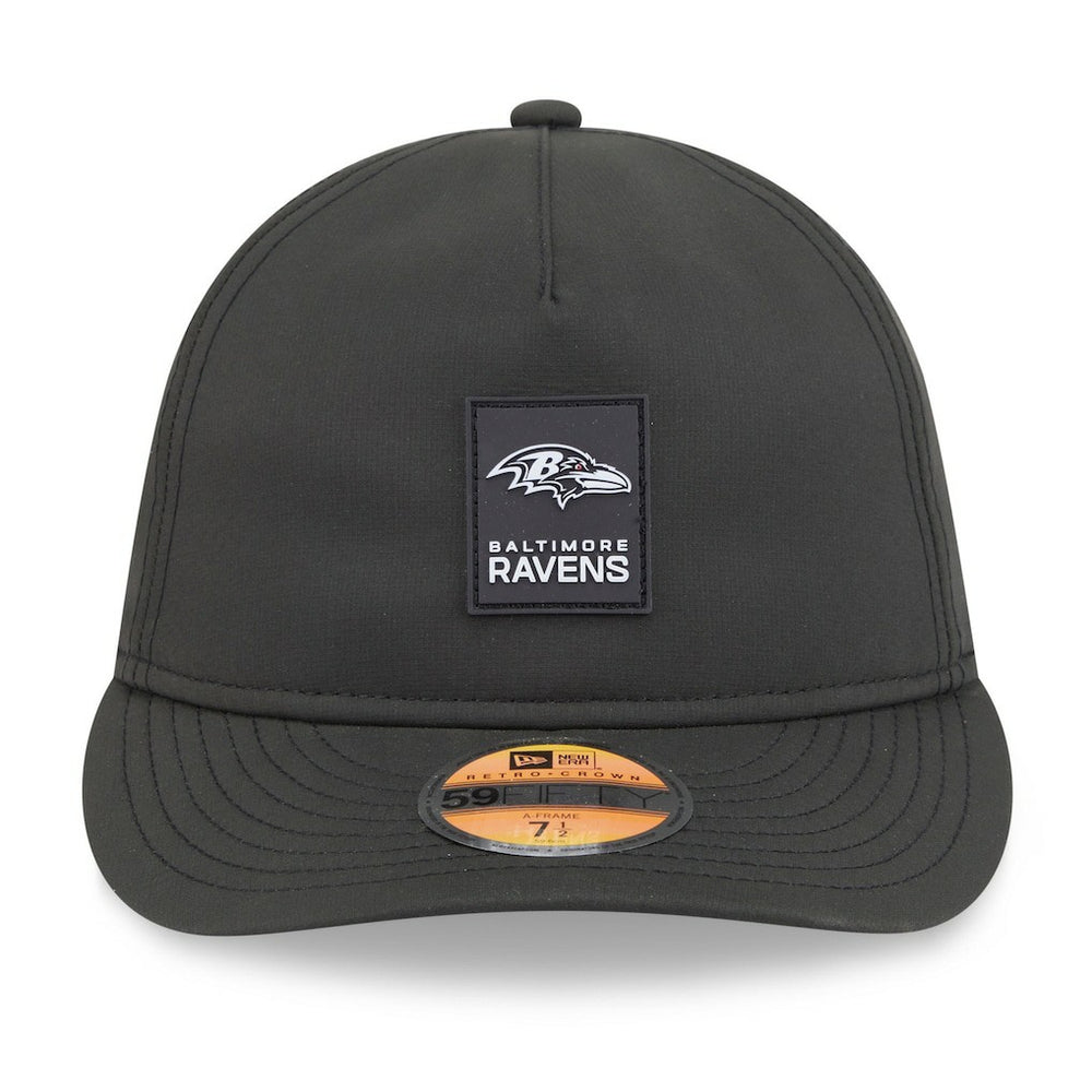 Baltimore Ravens 2025 Sideline Retro Crown 59FIFTY Fitted Hat | NFL Outlet