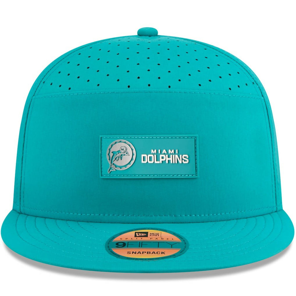 Miami Dolphins 2025 Sideline Throwback Split Panel 9FIFTY Snapback Hat | NFL US