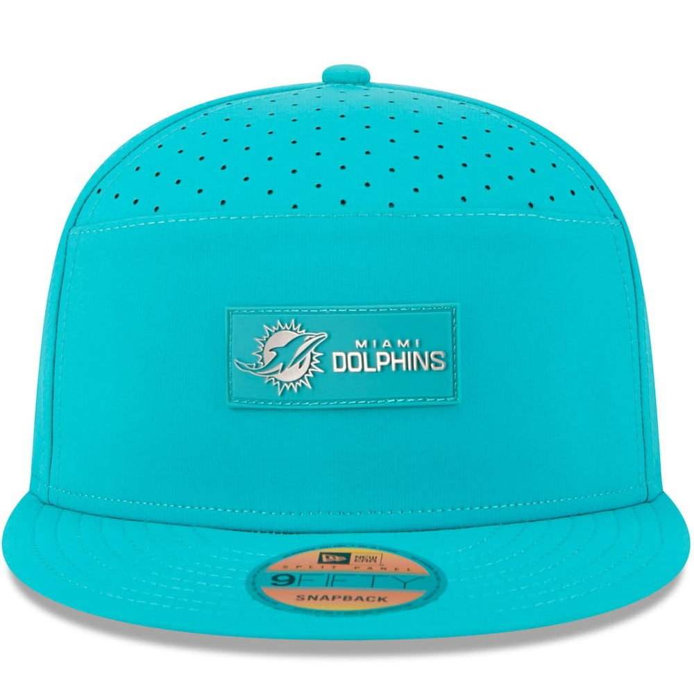 Miami Dolphins 2025 Sideline Split Panel 9FIFTY Snapback Hat | NFL On sale