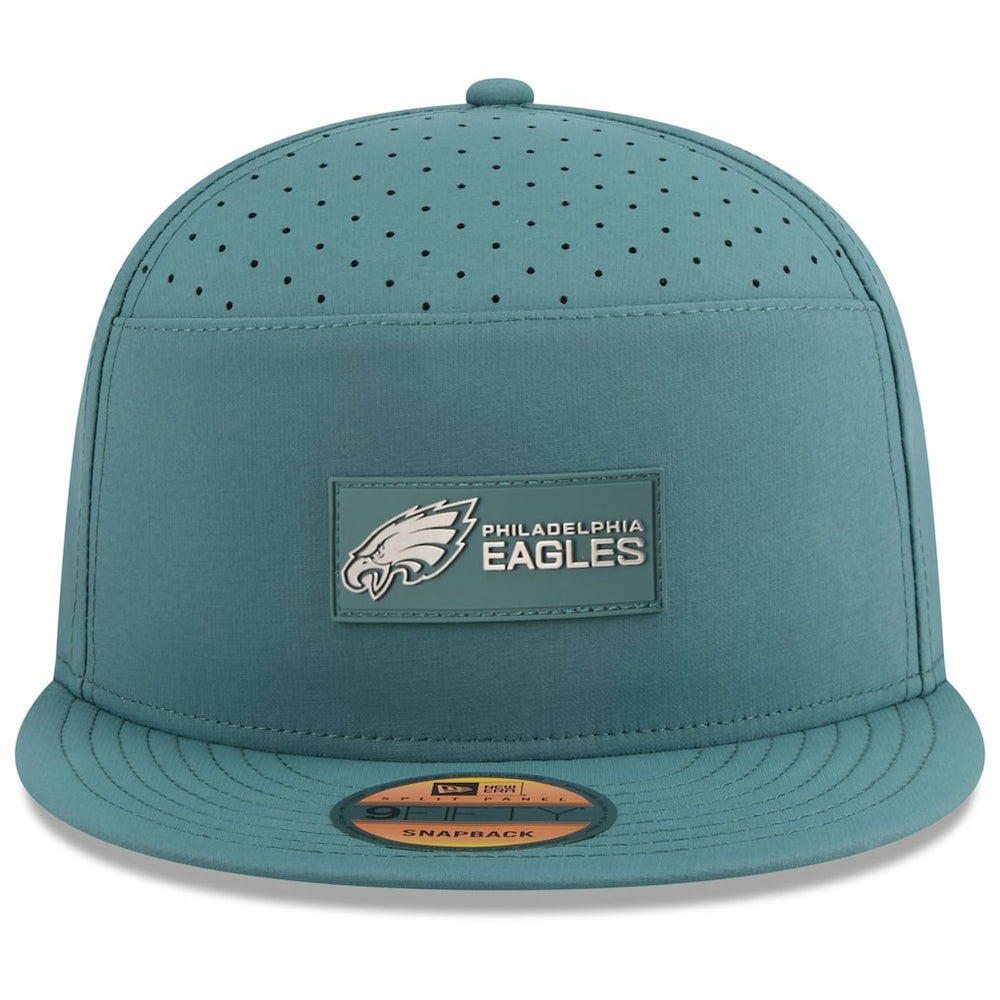 Philadelphia Eagles 2025 Sideline Split Panel 9FIFTY Snapback Hat | NFL Online