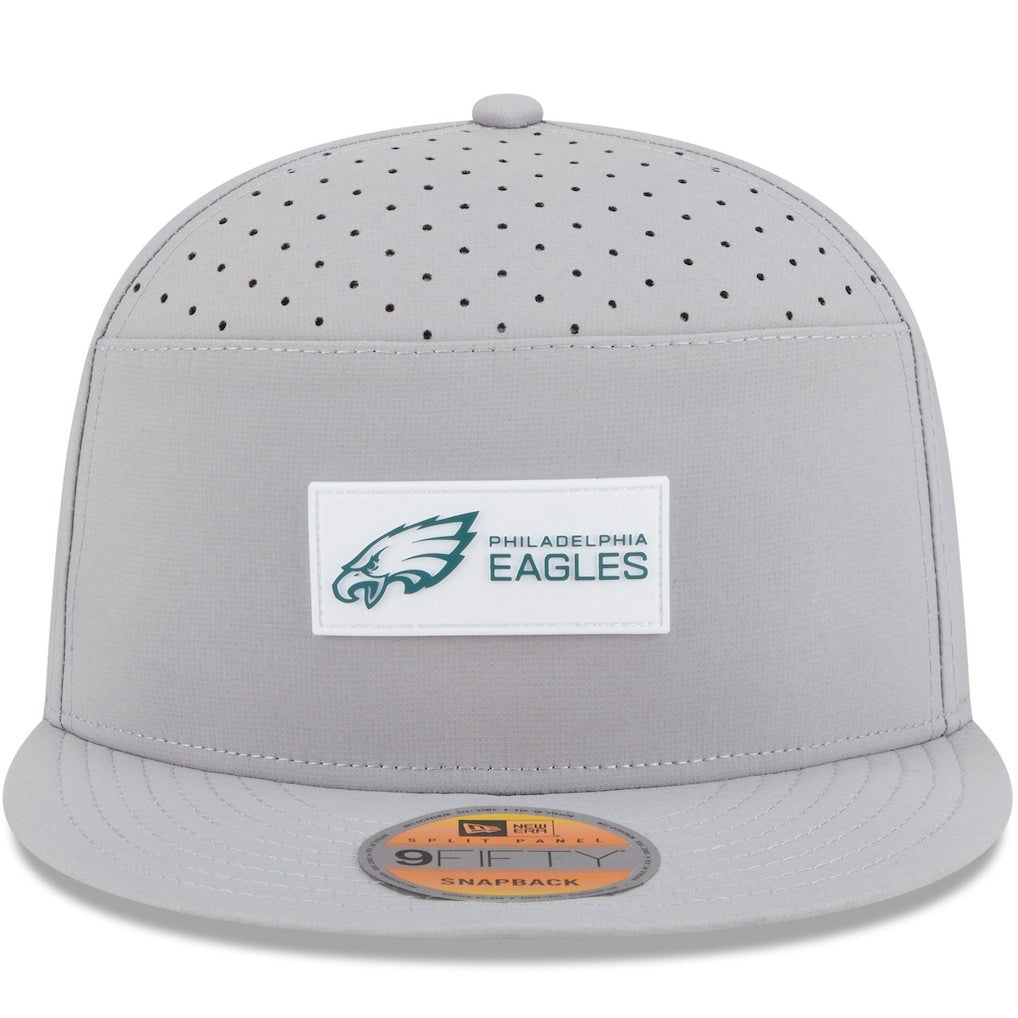 Philadelphia Eagles 2025 Sideline Split Panel 9FIFTY Snapback Hat | NFL Sale