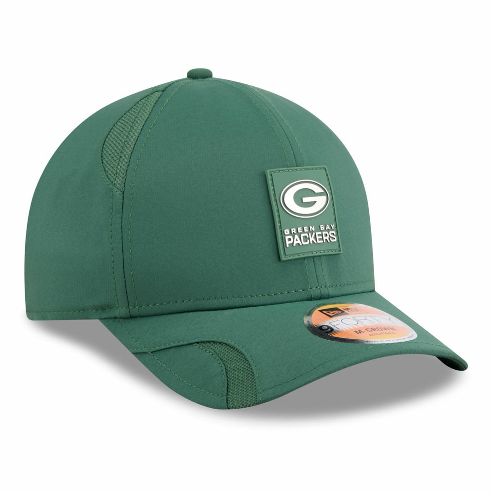 Green Bay Packers 2025 Sideline M-Crown 9FORTY Adjustable Hat | NFL Discount