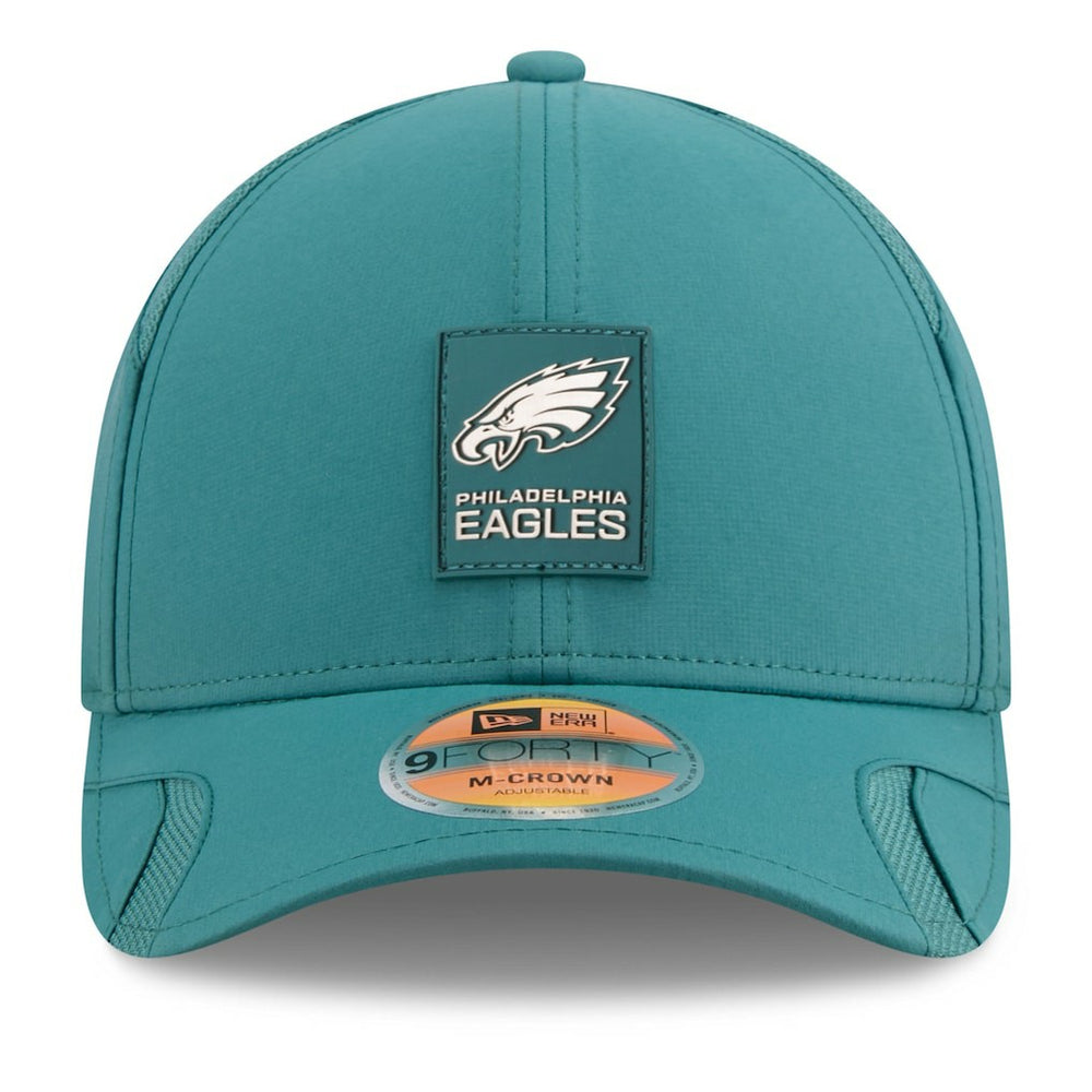 Philadelphia Eagles Youth 2025 Sideline M-Crown 9FORTY Adjustable Hat | NFL Hot