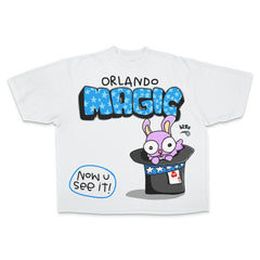 Cream Orlando Magic Unisex Magic Trick Premium Vintage Boxy T-Shirt | NBA