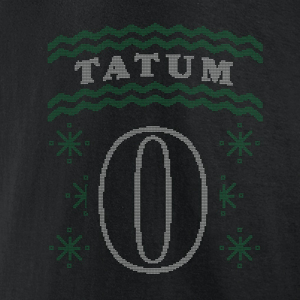 Black Jayson Tatum Boston Celtics Ugly Sweater Name & Number T-Shirt | NBA