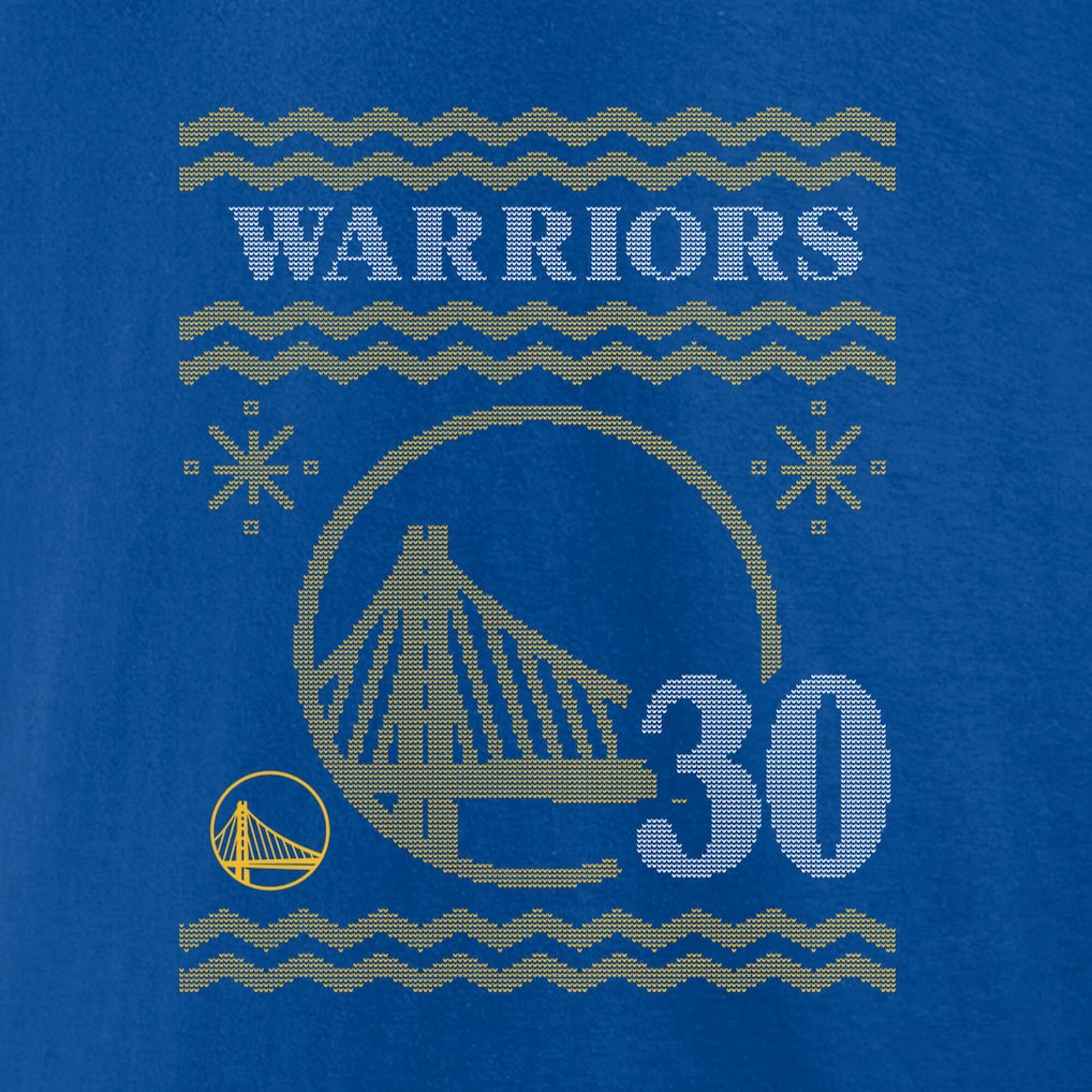 Royal Stephen Curry Golden State Warriors Ugly Sweater Name & Number T-Shirt sale | NBA