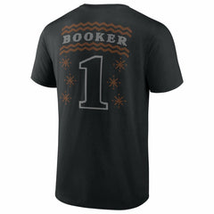 Black Devin Booker Phoenix Suns Ugly Sweater Name & Number T-Shirt | NBA