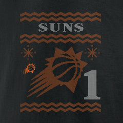 Black Devin Booker Phoenix Suns Ugly Sweater Name & Number T-Shirt | NBA