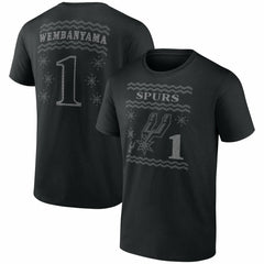 Black Victor Wembanyama San Antonio Spurs Ugly Sweater Name & Number T-Shirt | NBA