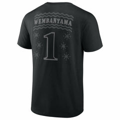 Black Victor Wembanyama San Antonio Spurs Ugly Sweater Name & Number T-Shirt | NBA
