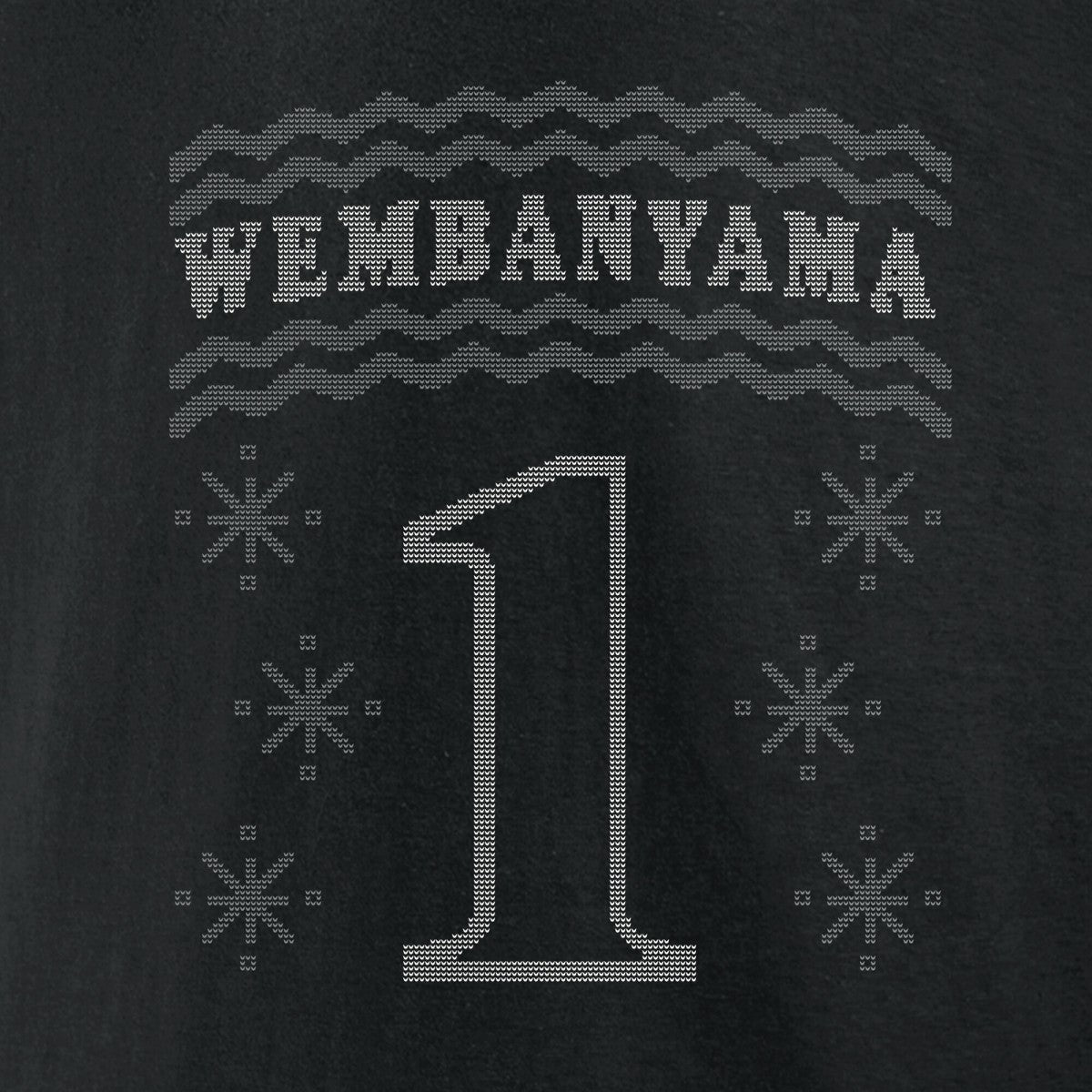Black Victor Wembanyama San Antonio Spurs Ugly Sweater Name & Number T-Shirt | NBA
