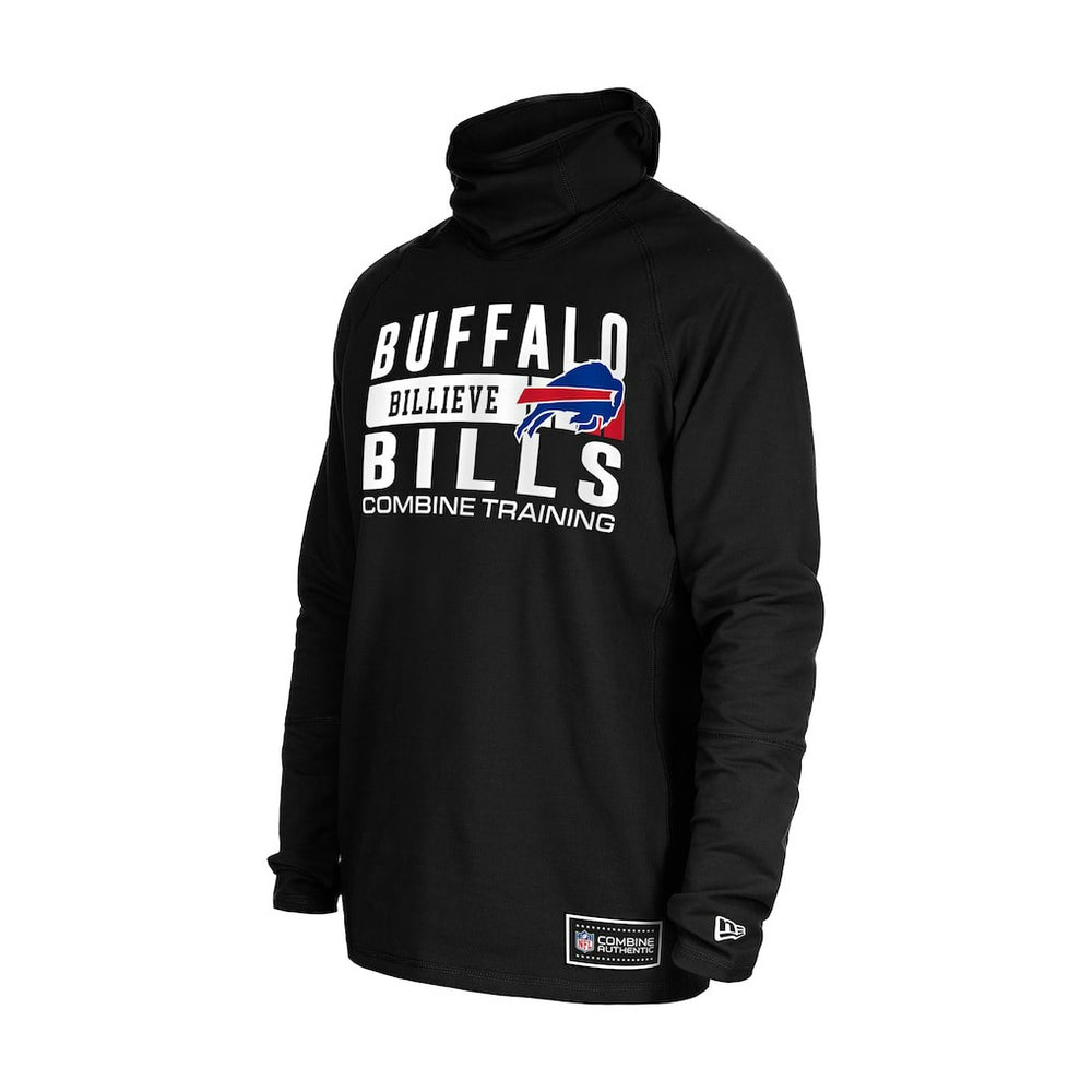 Buffalo Bills Functional Fandom Balaclava Helmet Stripe Tri-Blend Hoodie | NFL Discount
