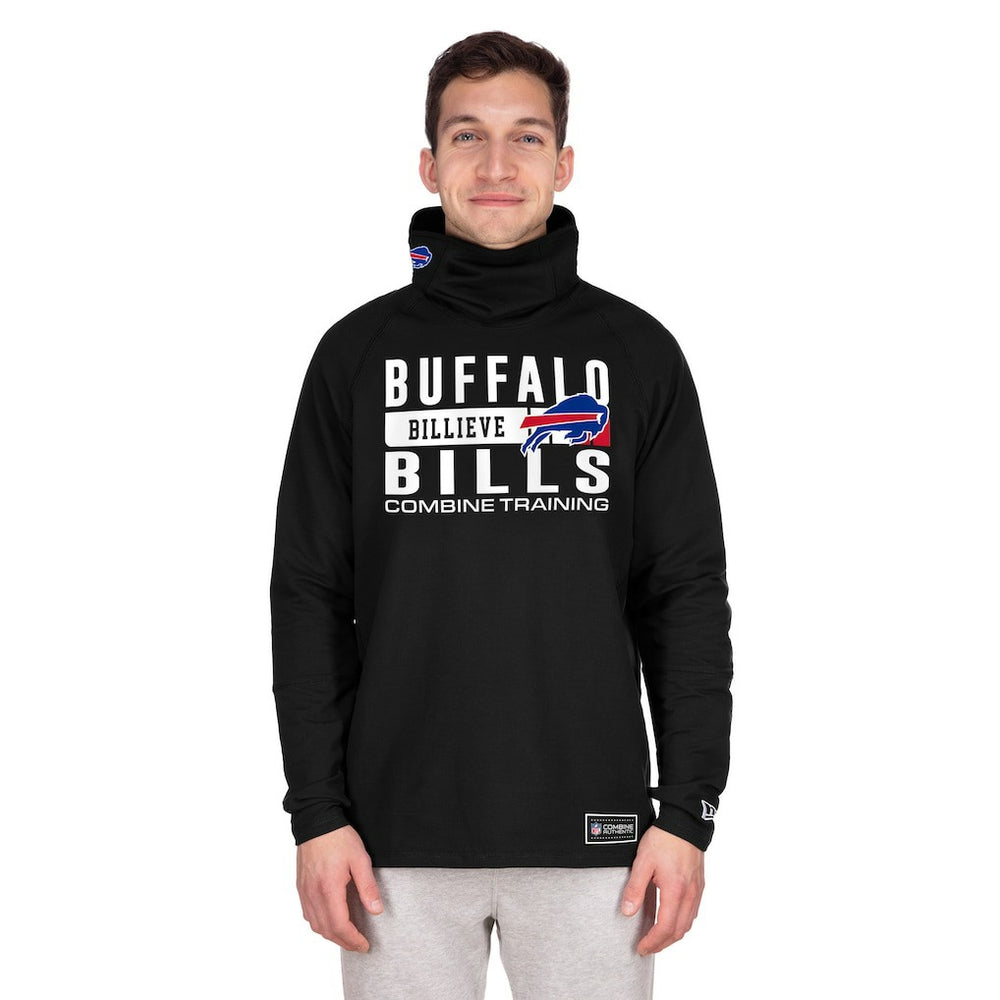Buffalo Bills Functional Fandom Balaclava Helmet Stripe Tri-Blend Hoodie | NFL Discount