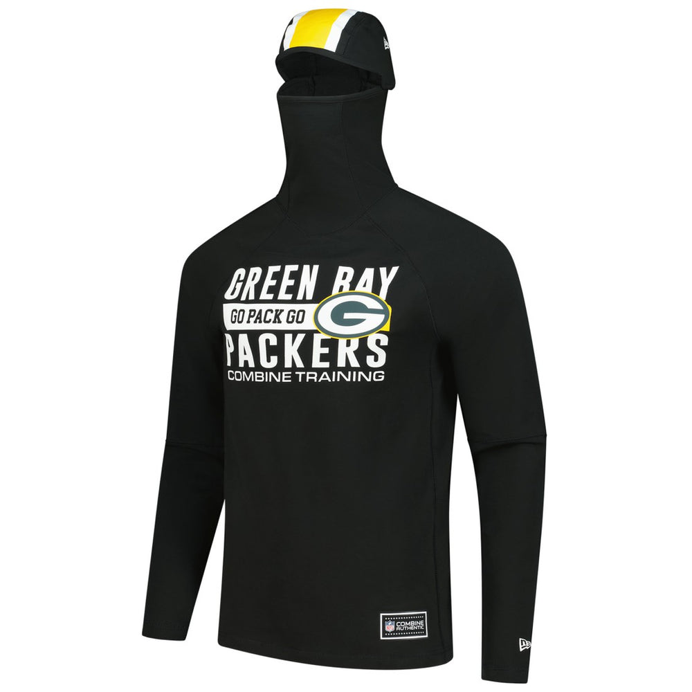 Green Bay Packers Functional Fandom Balaclava Helmet Stripe Tri-Blend Hoodie | NFL Online