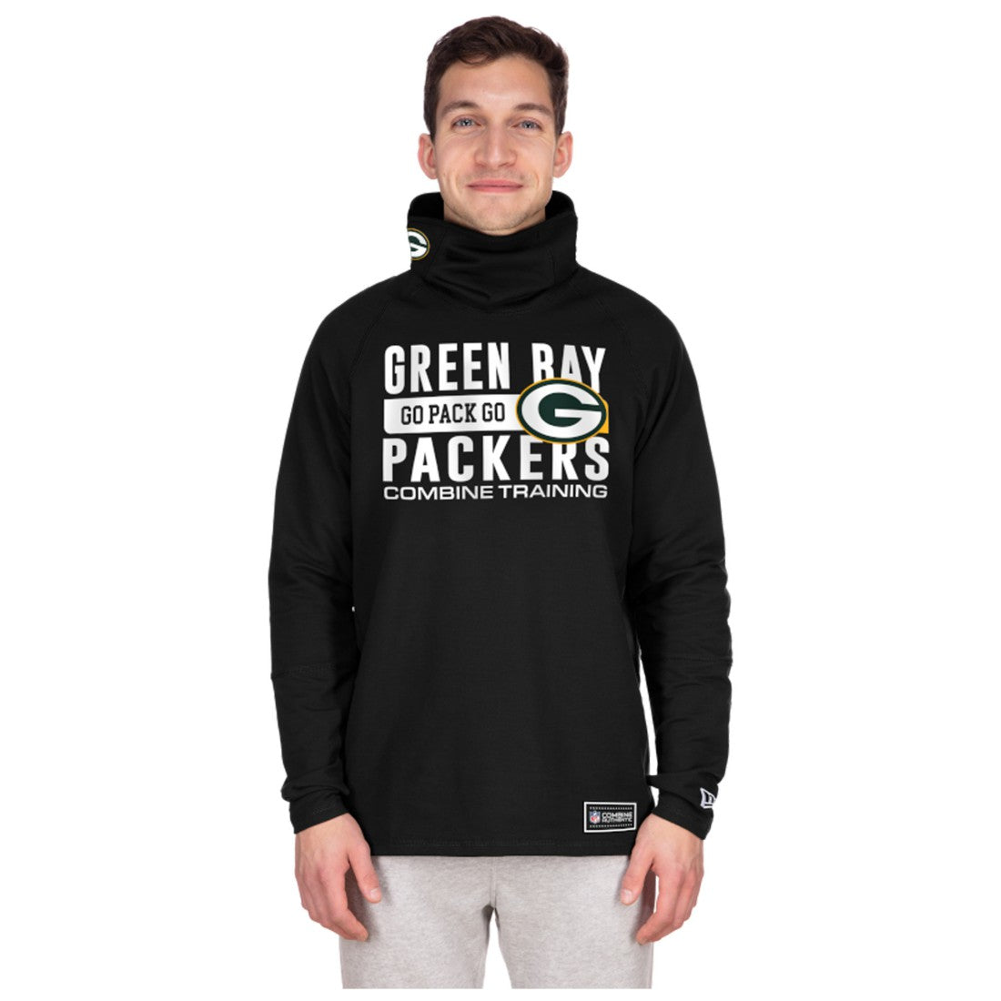 Green Bay Packers Functional Fandom Balaclava Helmet Stripe Tri-Blend Hoodie | NFL Online
