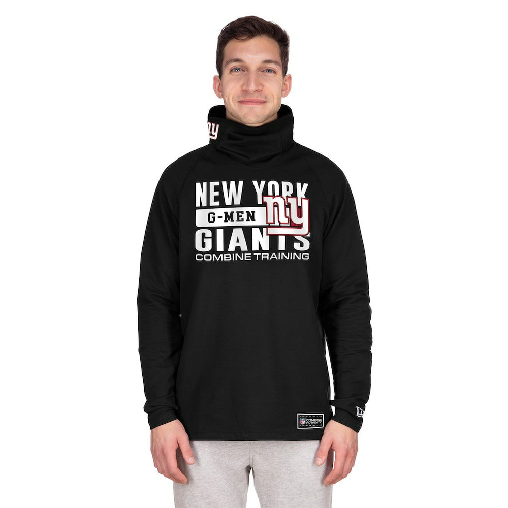 New York Giants Functional Fandom Balaclava Helmet Stripe Tri-Blend Hoodie | NFL Outlet