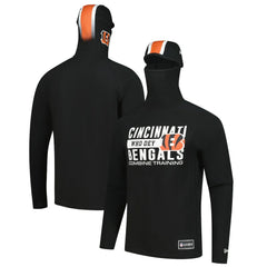 Cincinnati Bengals Functional Fandom Balaclava Helmet Stripe Tri-Blend Hoodie | NFL US