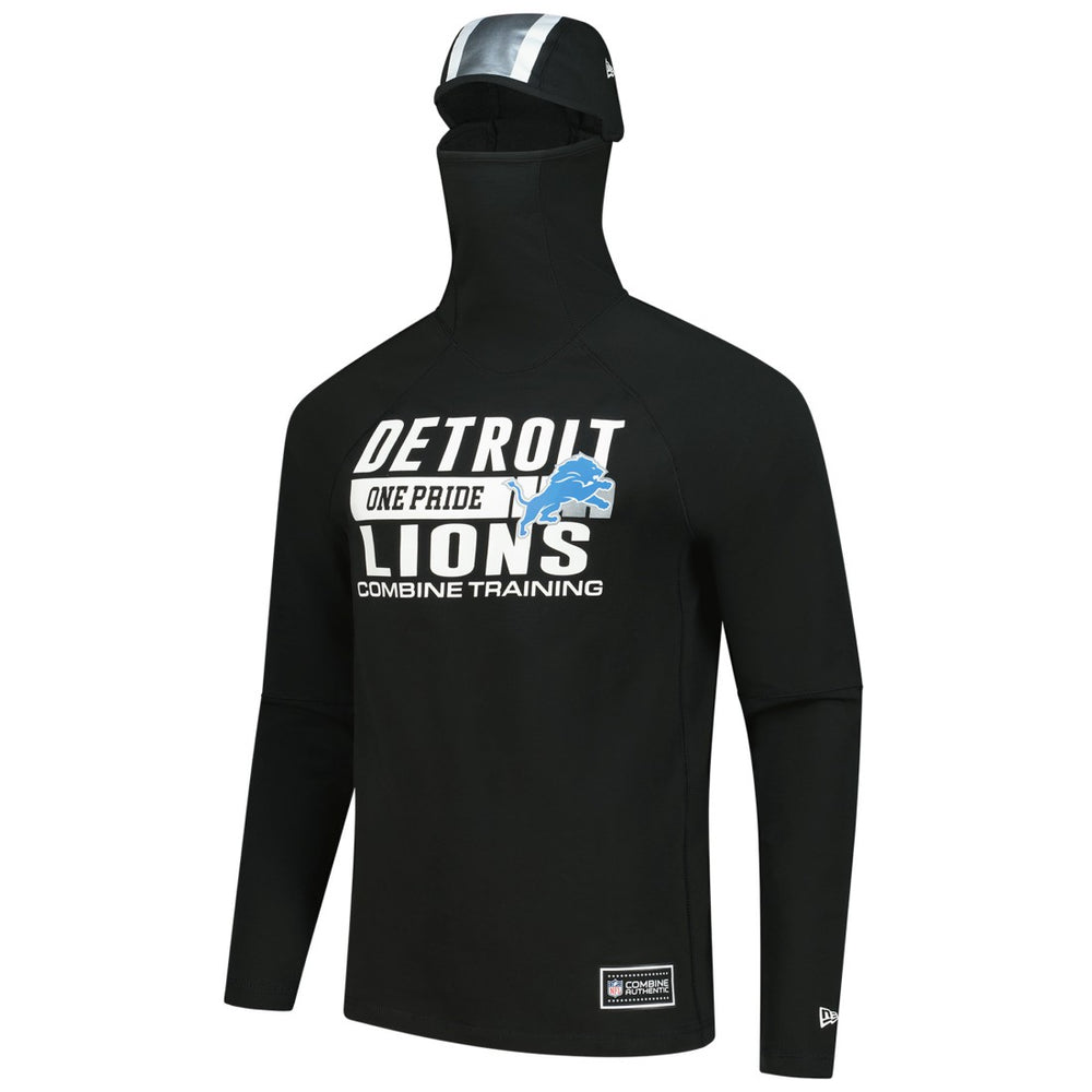 Detroit Lions Functional Fandom Balaclava Helmet Stripe Tri-Blend Hoodie | NFL Online