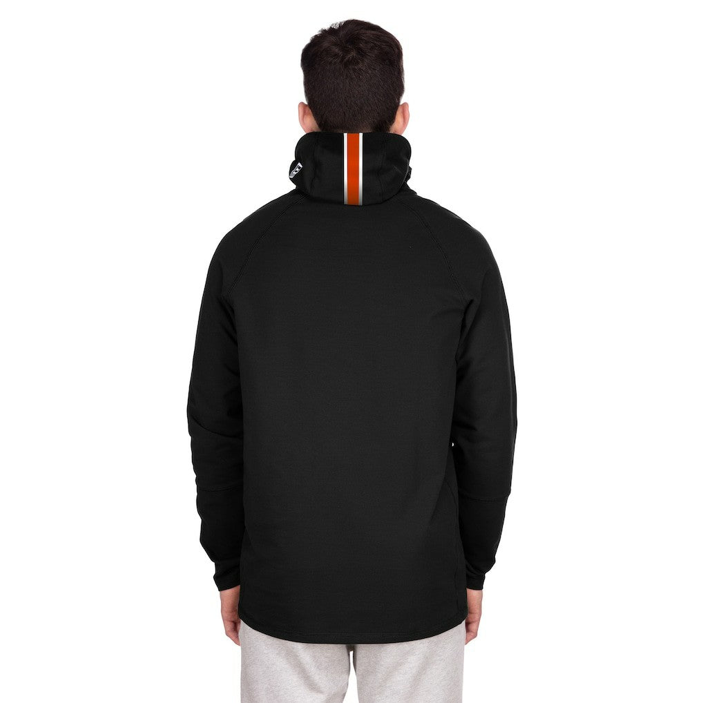 Denver Broncos Functional Fandom Balaclava Helmet Stripe Tri-Blend Hoodie | NFL Hot