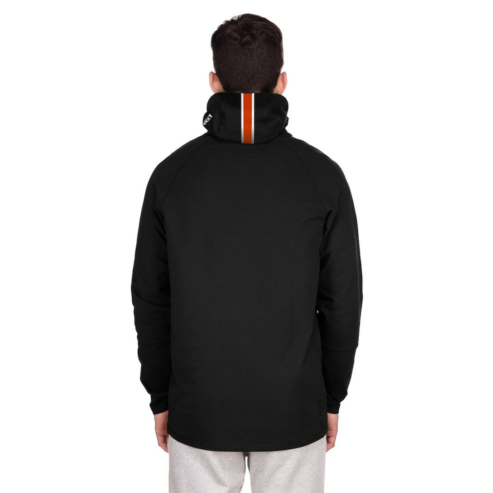 Denver Broncos Functional Fandom Balaclava Helmet Stripe Tri-Blend Hoodie | NFL Hot