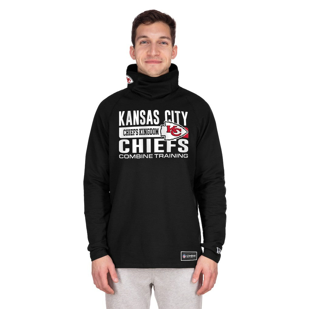 Kansas City Chiefs Functional Fandom Balaclava Helmet Stripe Tri-Blend Hoodie | NFL Hot