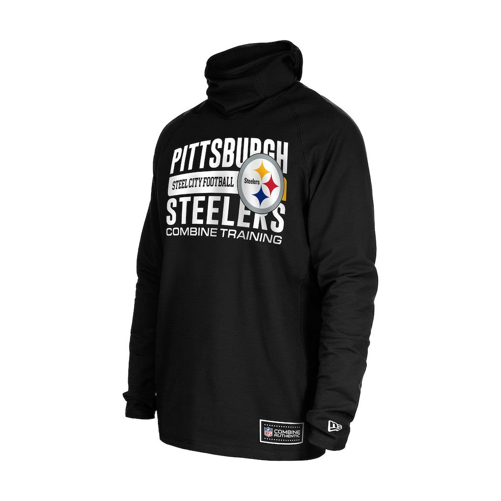 Pittsburgh Steelers Functional Fandom Balaclava Helmet Stripe Tri-Blend Hoodie | NFL On sale