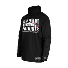 New England Patriots Functional Fandom Balaclava Helmet Stripe Tri-Blend Hoodie | NFL Sale