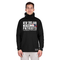 New England Patriots Functional Fandom Balaclava Helmet Stripe Tri-Blend Hoodie | NFL Sale