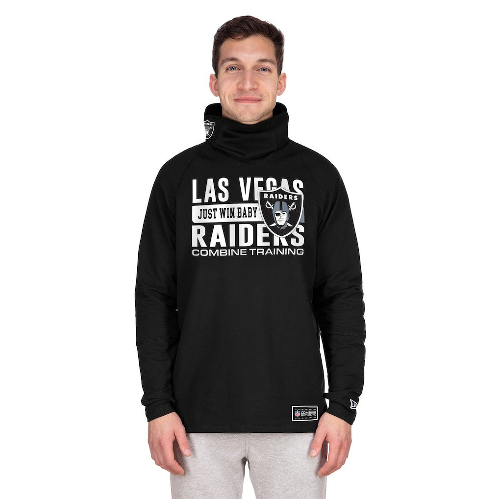 Las Vegas Raiders Functional Fandom Balaclava Helmet Stripe Tri-Blend Hoodie | NFL Online