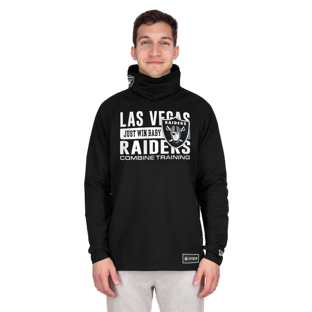 Las Vegas Raiders Functional Fandom Balaclava Helmet Stripe Tri-Blend Hoodie | NFL Online