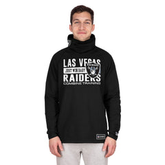 Las Vegas Raiders Functional Fandom Balaclava Helmet Stripe Tri-Blend Hoodie | NFL Online