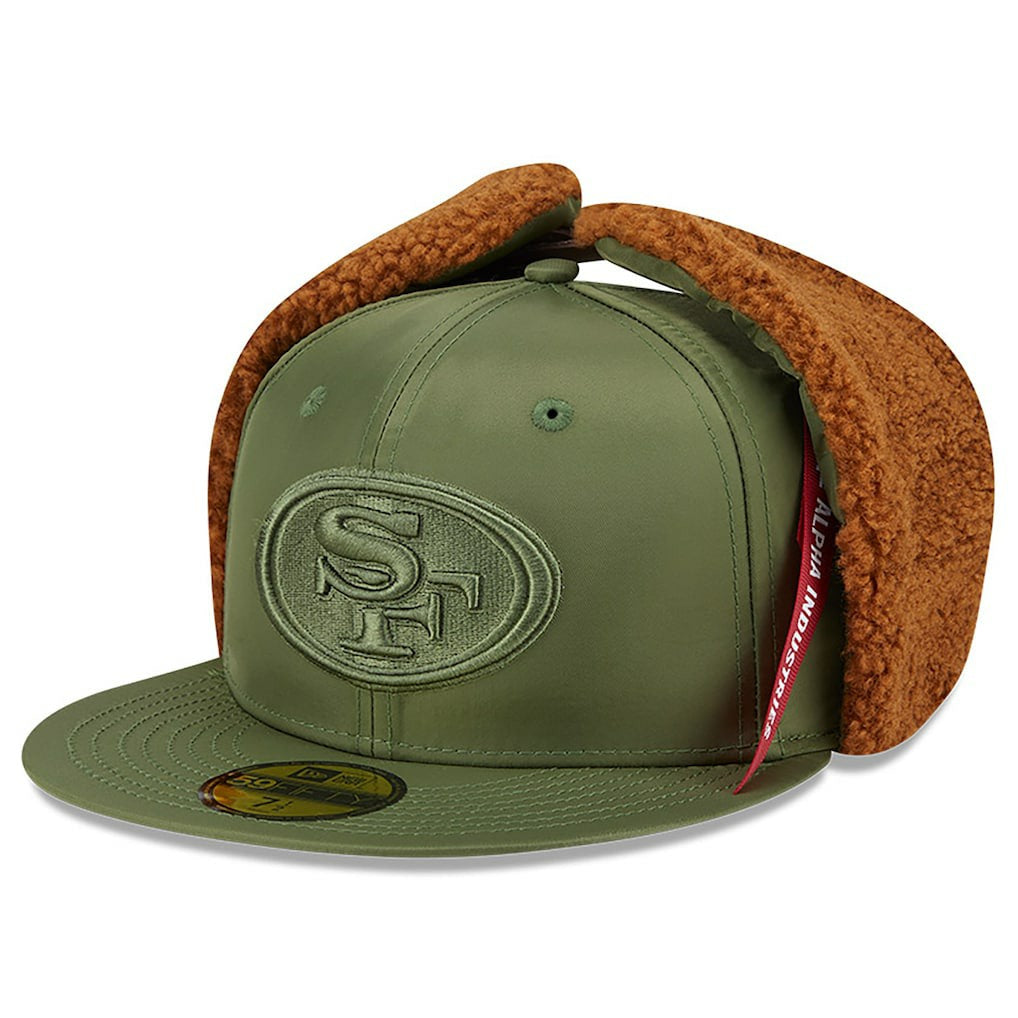 San Francisco 49ers x Alpha Industries Dog Ears 59FIFTY Fitted Hat | NFL New