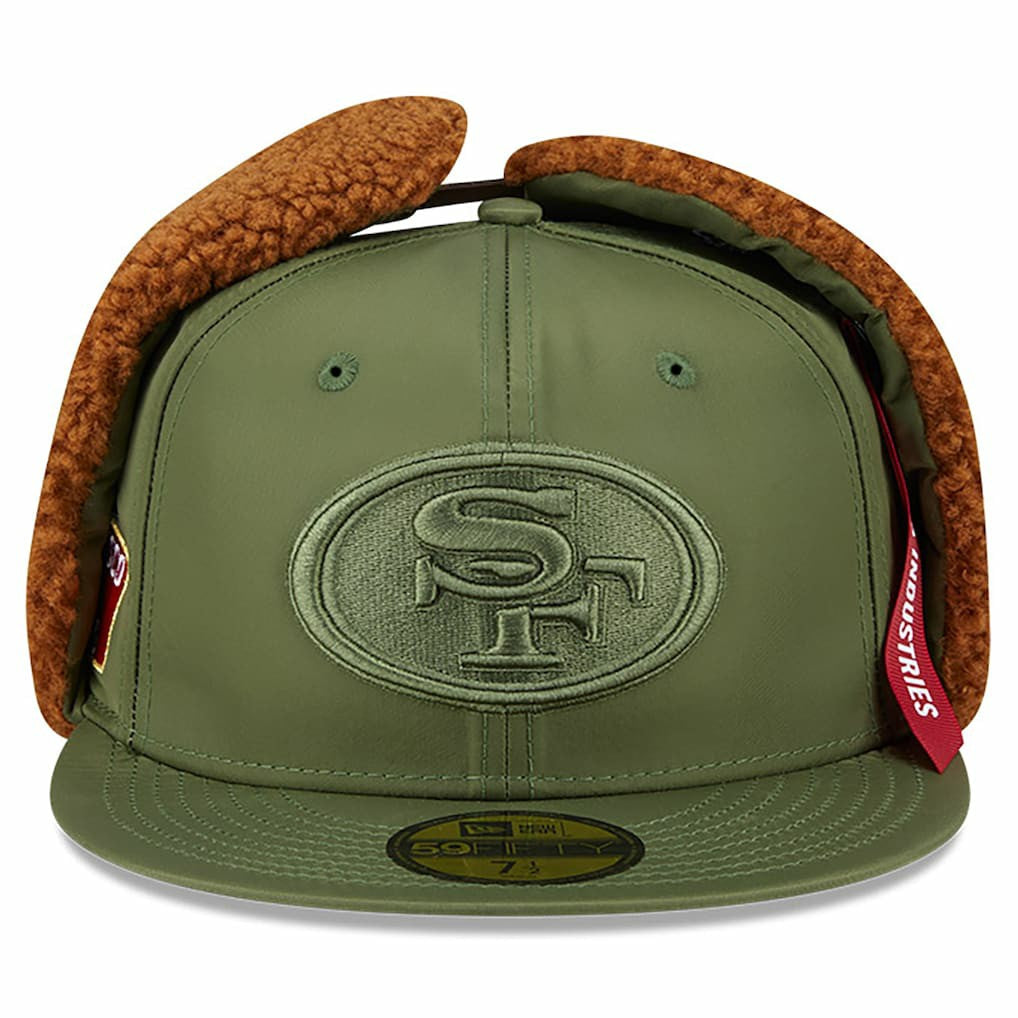 San Francisco 49ers x Alpha Industries Dog Ears 59FIFTY Fitted Hat | NFL New