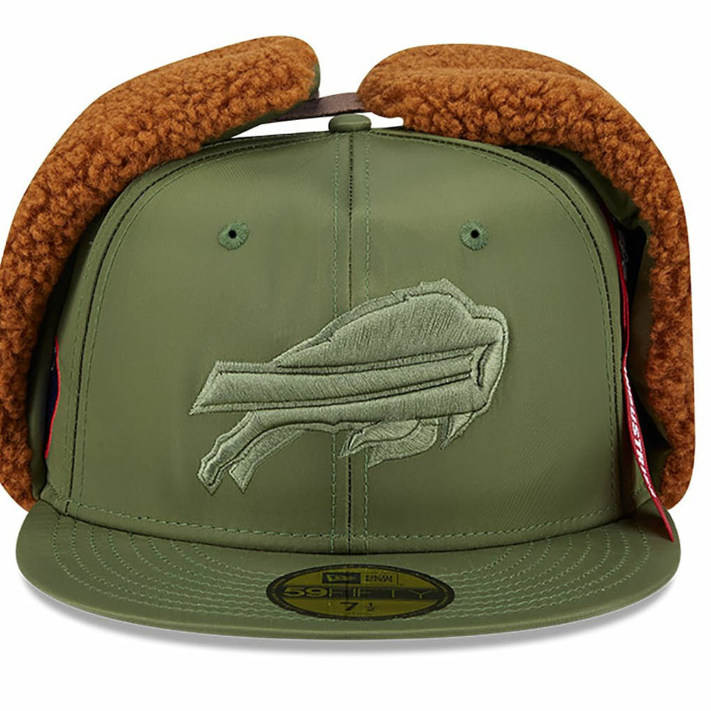 Buffalo Bills x Alpha Industries Dog Ears 59FIFTY Fitted Hat | NFL On sale