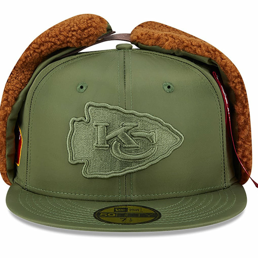 Kansas City Chiefs x Alpha Industries Dog Ears 59FIFTY Fitted Hat | NFL On sale