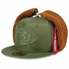 Kansas City Chiefs x Alpha Industries Dog Ears 59FIFTY Fitted Hat | NFL On sale