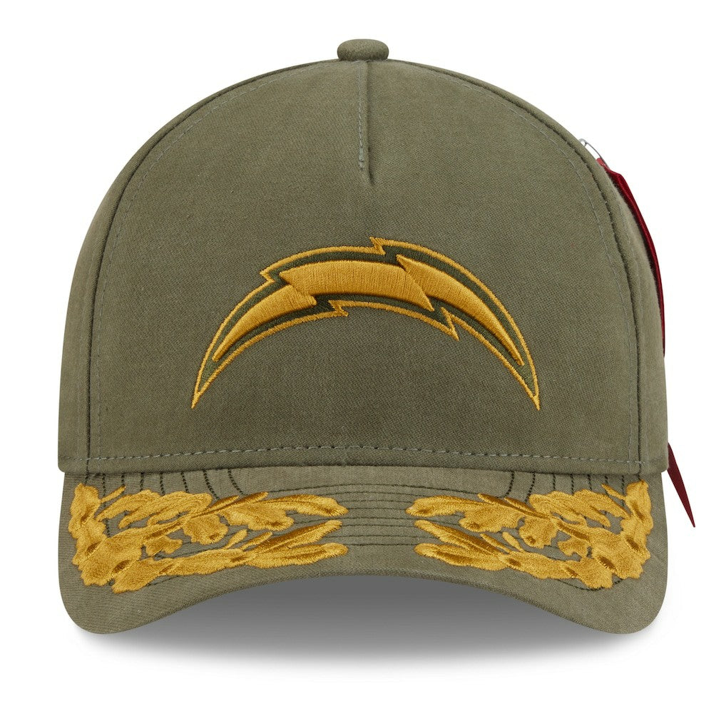 Los Angeles Chargers x Alpha Industries A-Frame 9FORTY Adjustable Hat | NFL Discount