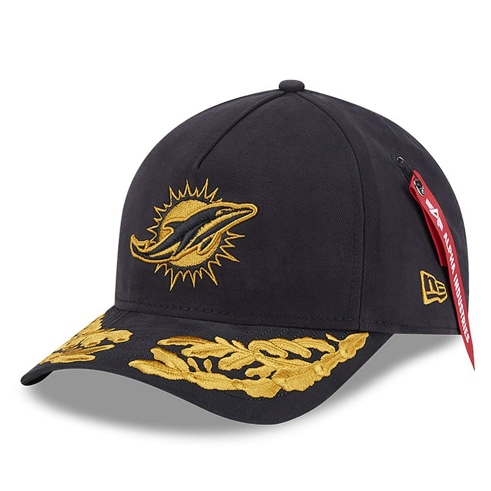 Miami Dolphins x Alpha Industries A-Frame 9FORTY Adjustable Hat | NFL Discount