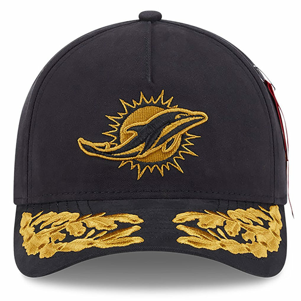 Miami Dolphins x Alpha Industries A-Frame 9FORTY Adjustable Hat | NFL Discount