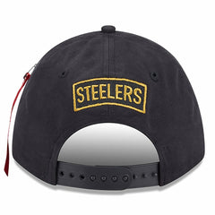 Pittsburgh Steelers x Alpha Industries A-Frame 9FORTY Adjustable Hat | NFL Outlet