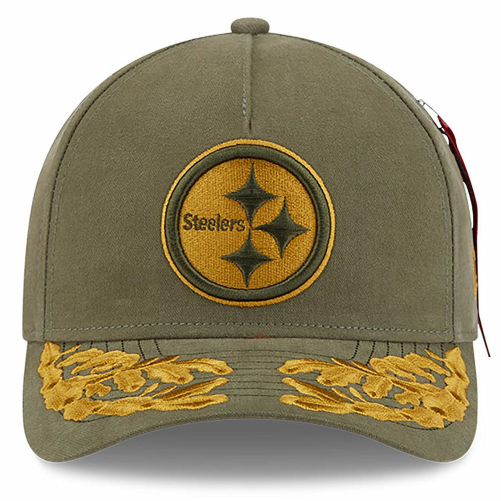 Pittsburgh Steelers x Alpha Industries A-Frame 9FORTY Adjustable Hat | NFL On sale