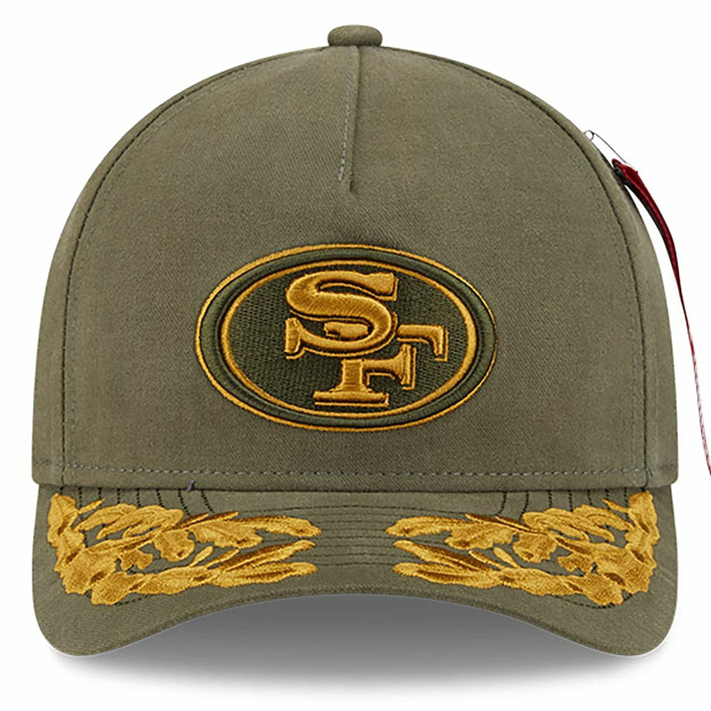 San Francisco 49ers x Alpha Industries A-Frame 9FORTY Adjustable Hat | NFL Hot