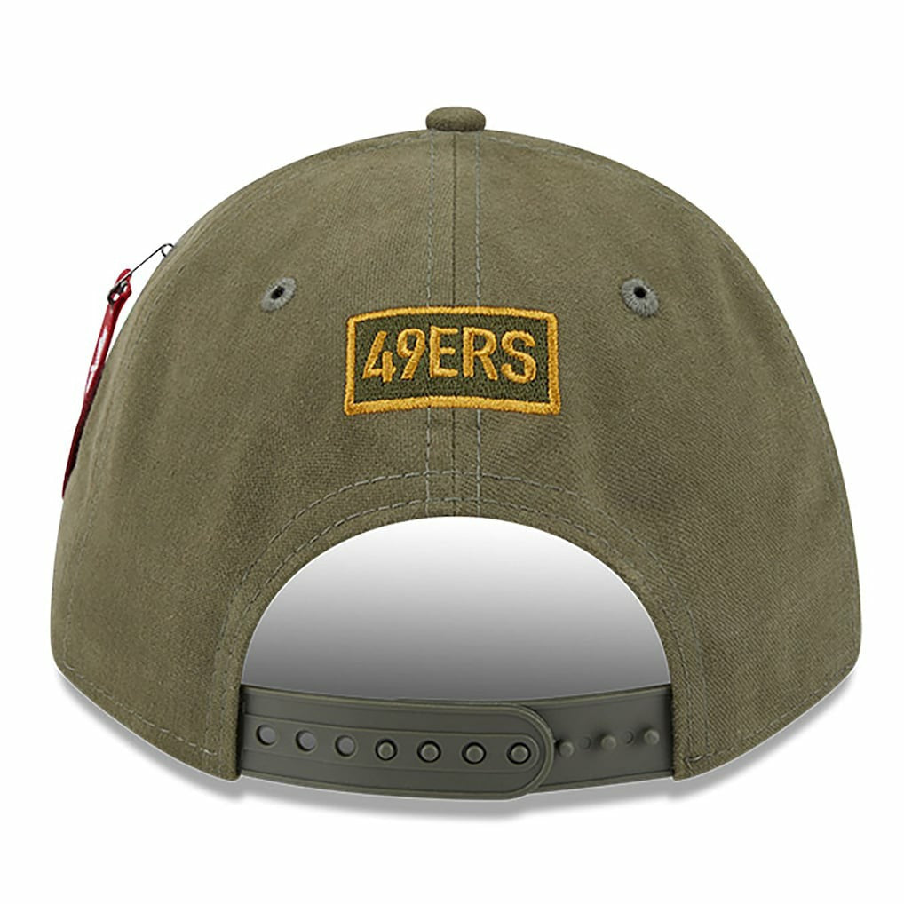San Francisco 49ers x Alpha Industries A-Frame 9FORTY Adjustable Hat | NFL Hot
