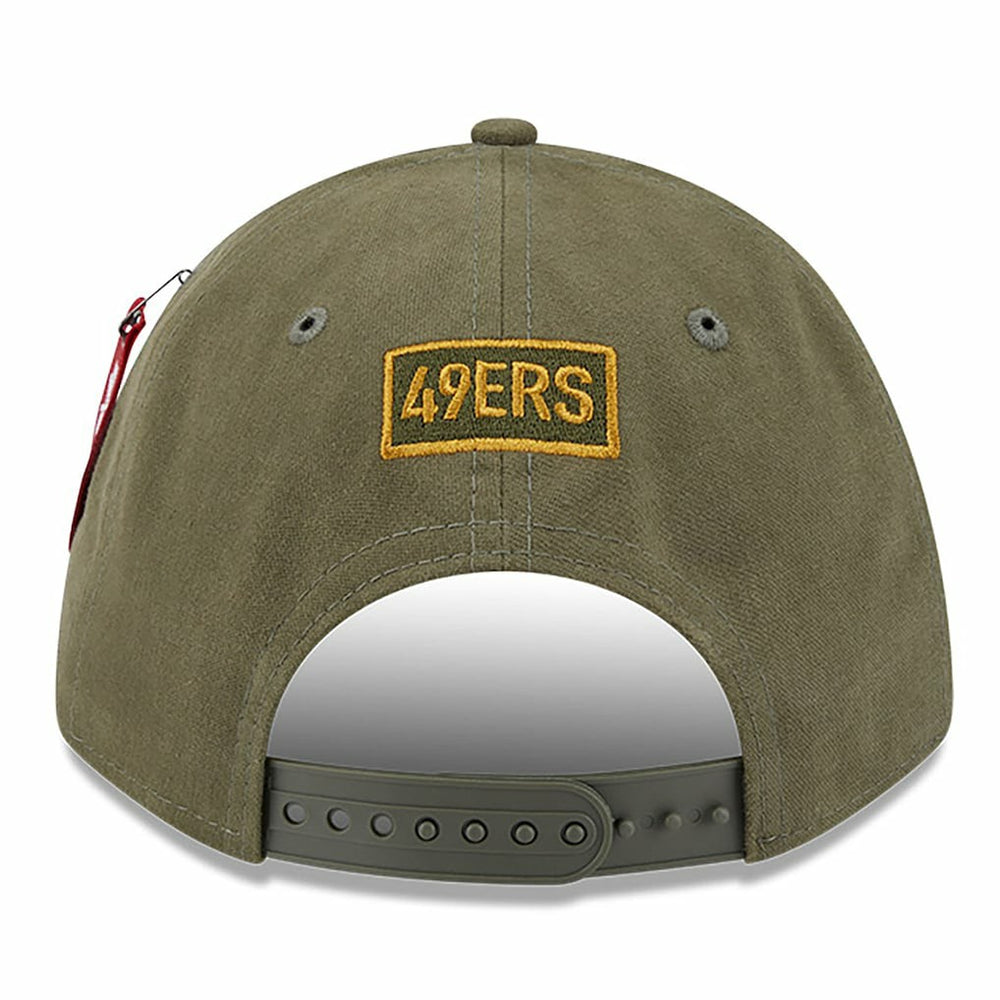 San Francisco 49ers x Alpha Industries A-Frame 9FORTY Adjustable Hat | NFL Hot