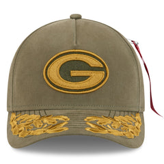 Green Bay Packers x Alpha Industries A-Frame 9FORTY Adjustable Hat | NFL Online