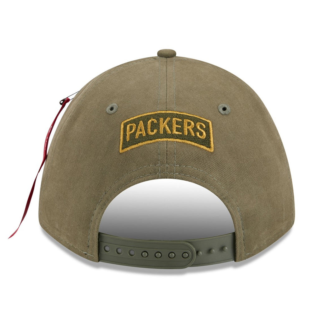 Green Bay Packers x Alpha Industries A-Frame 9FORTY Adjustable Hat | NFL Online