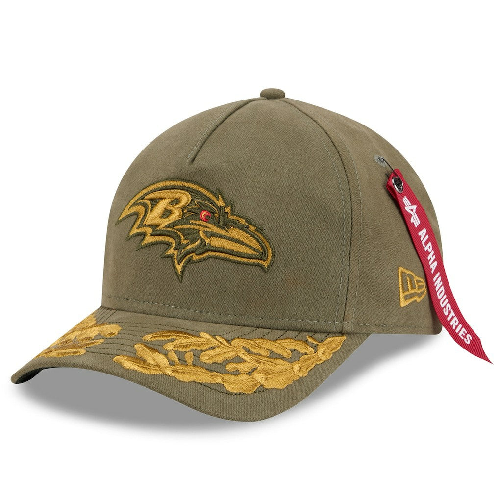 Baltimore Ravens x Alpha Industries A-Frame 9FORTY Adjustable Hat | NFL New